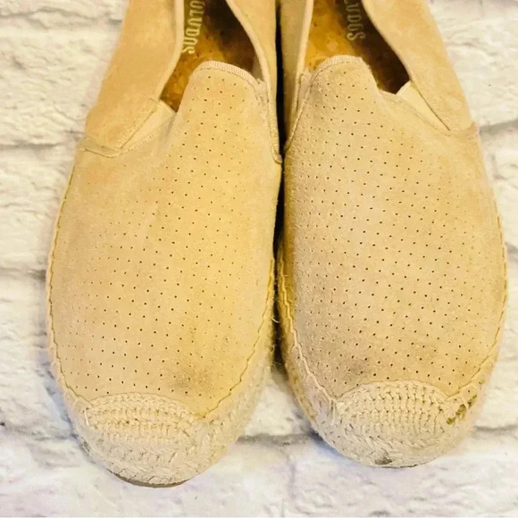 Soludos Suede Platform Espadrilles Smoking Slipper Size 7.5 - Picture 6 of 9